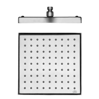Square shower head, 203 x 203 mm.